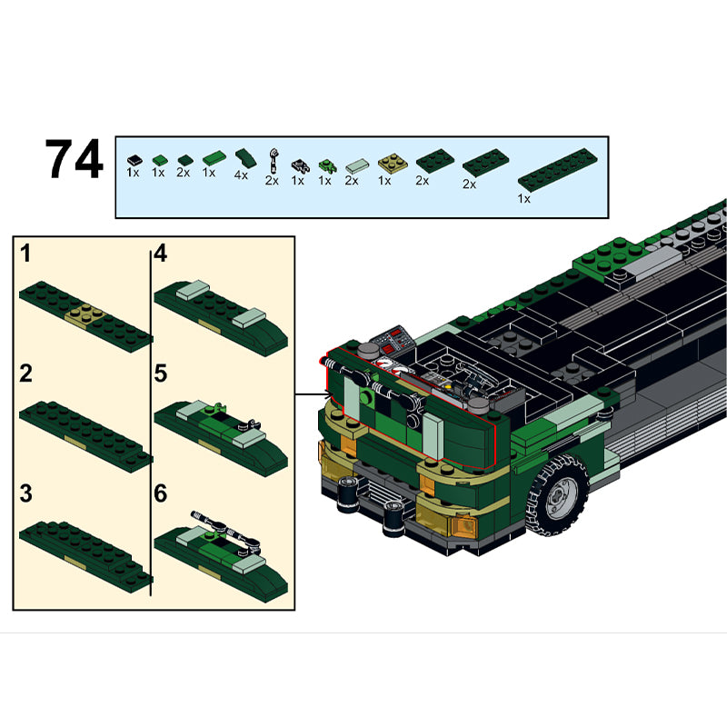 MOC-112801 Jurassic Park Fleetwood RV Mobile LAB V2.0