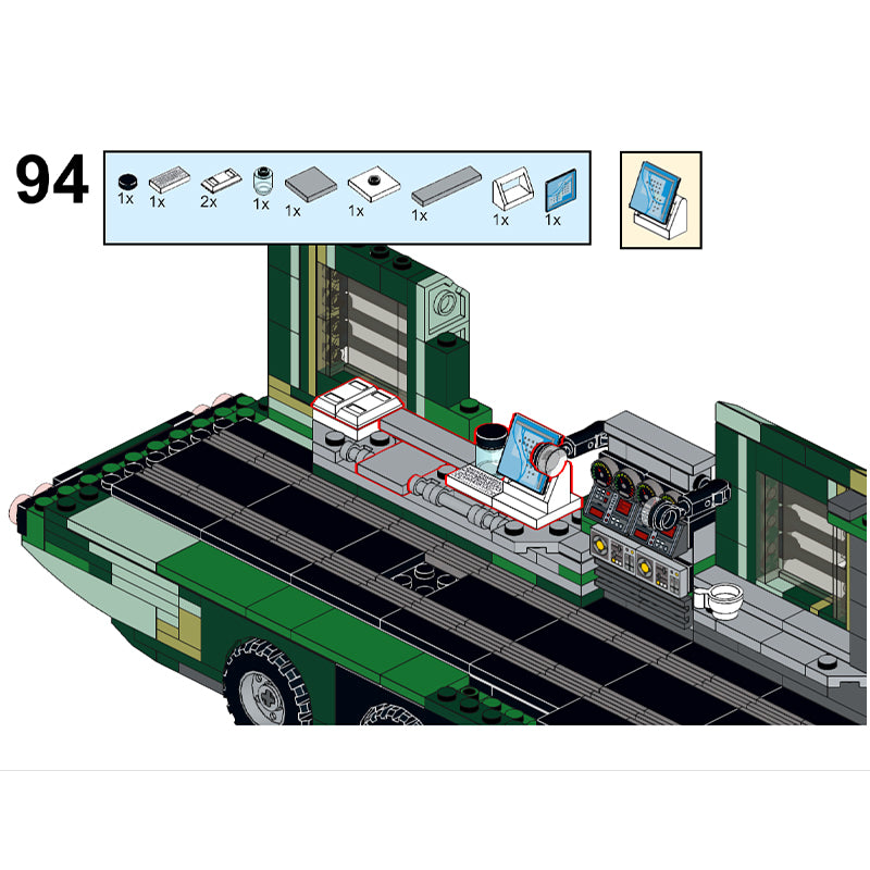 MOC-112801 Jurassic Park Fleetwood RV Mobile LAB V2.0