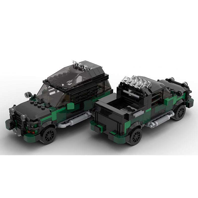 MOC-113525 The Lost World Jurassic Park Ford Explorer ATV & Pickup Set of 2