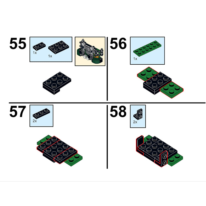 MOC-113525 The Lost World Jurassic Park Ford Explorer ATV & Pickup Set of 2