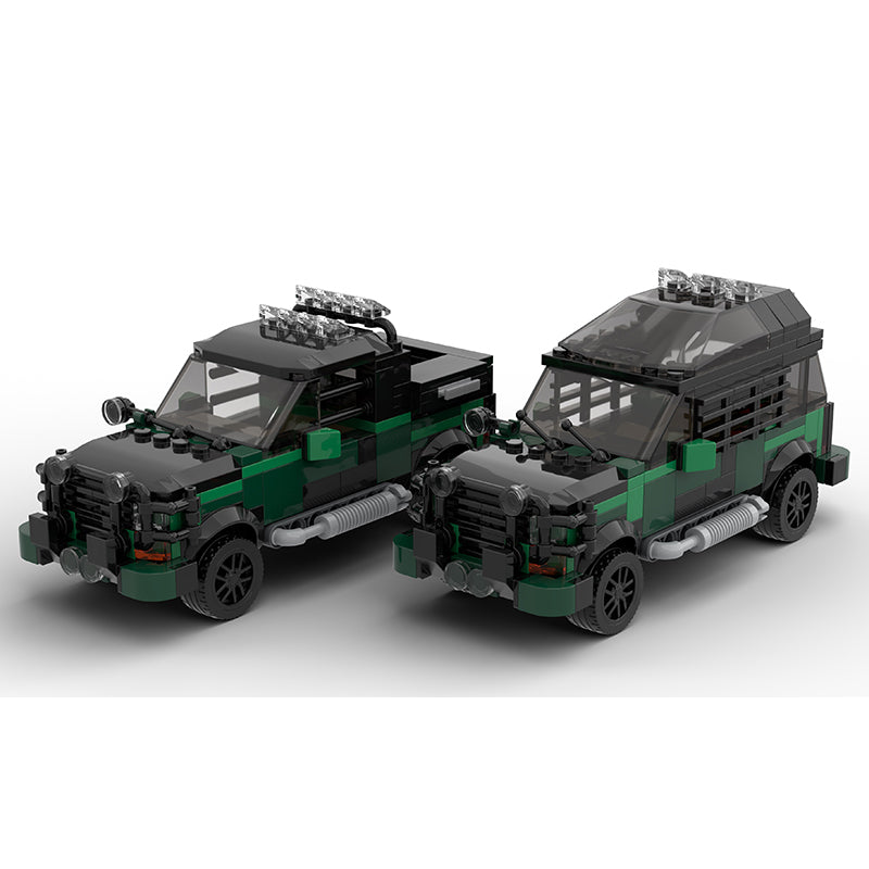 MOC-113525 The Lost World Jurassic Park Ford Explorer ATV & Pickup Set of 2