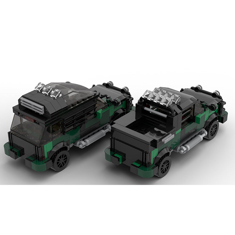 MOC-113525 The Lost World Jurassic Park Ford Explorer ATV & Pickup Set of 2