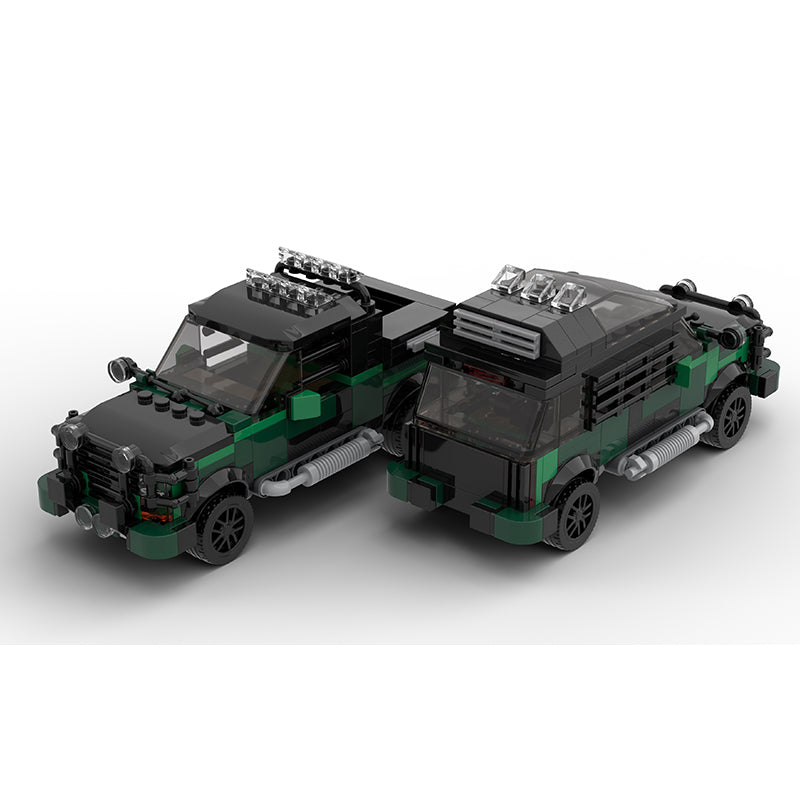 MOC-113525 The Lost World Jurassic Park Ford Explorer ATV & Pickup Set of 2