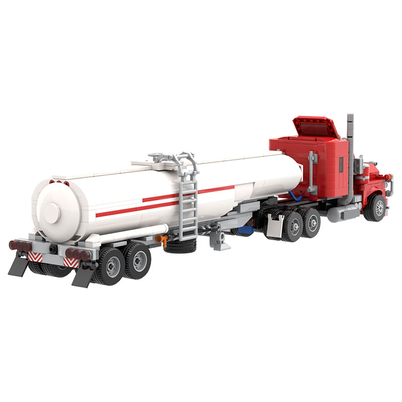 MOC-116126 Mack R Series Red Truck and Tanker Trailer