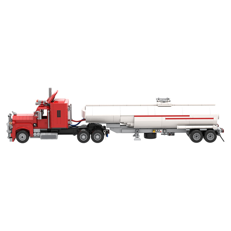 MOC-116126 Mack R Series Red Truck and Tanker Trailer
