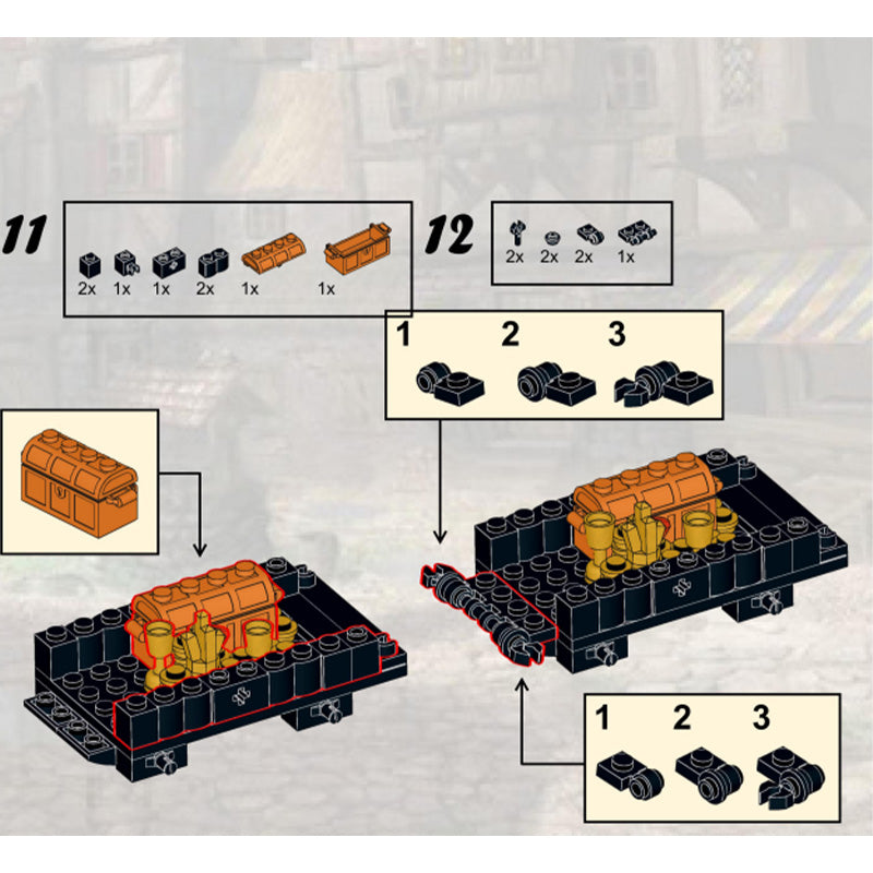 MOC-119636 Medieval Treasure Transport Wagon