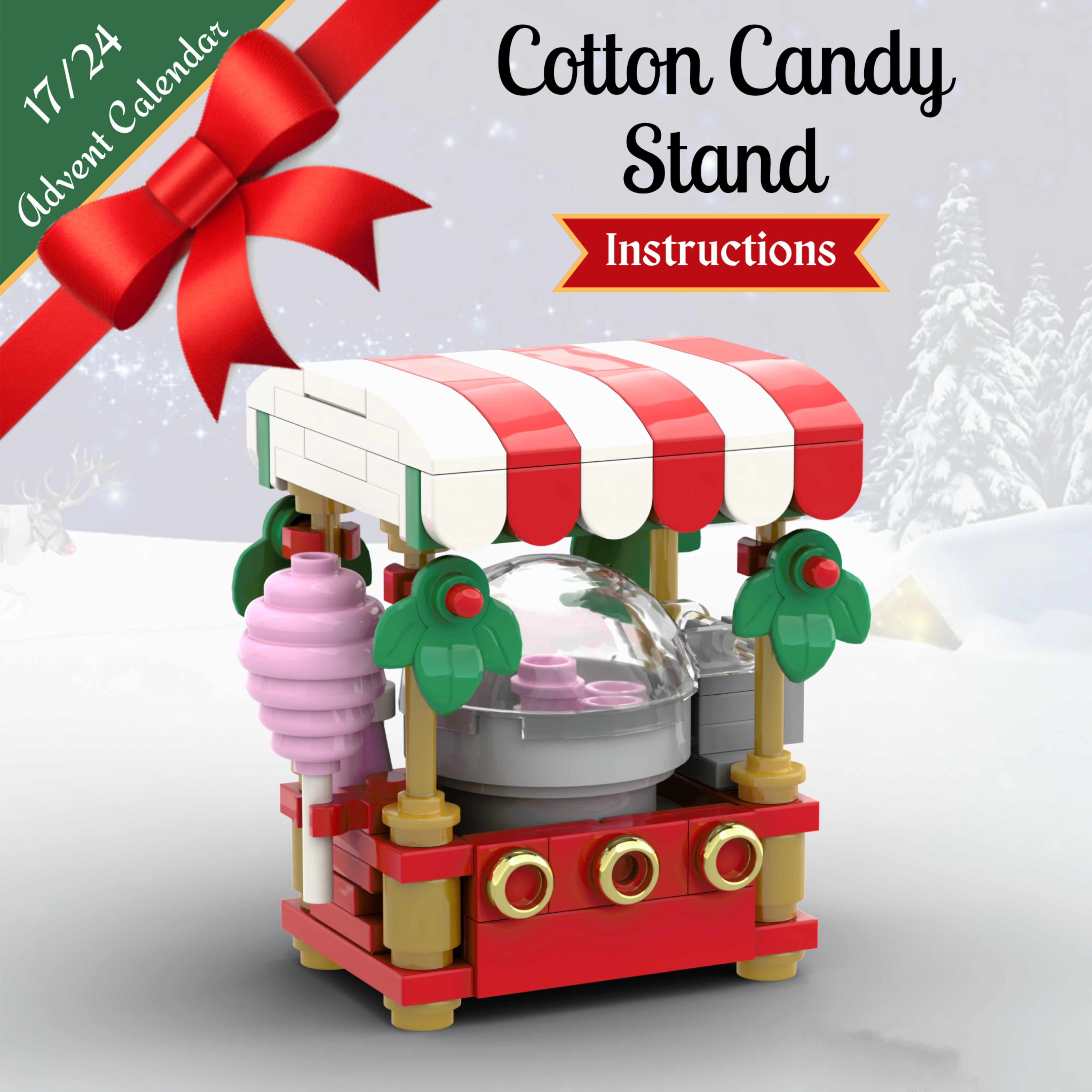 MOC-132138 Cotton Candy Stand - CHRISTMAS MOC