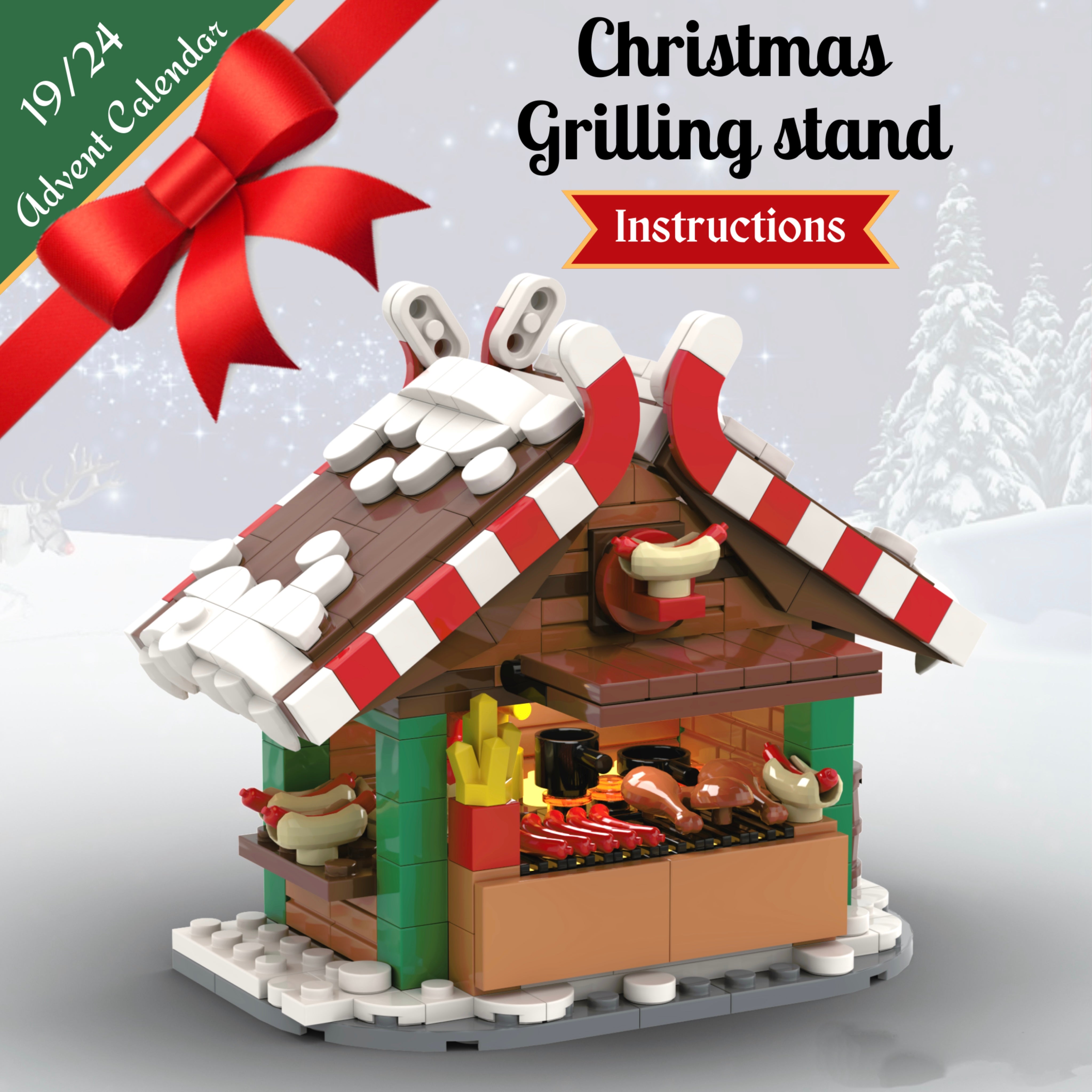 MOC-132331 Christmas Grilling Stand - CHRISTMAS MOC