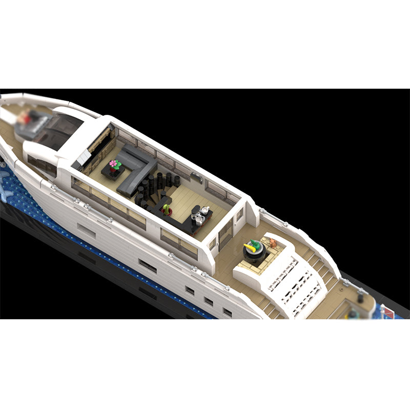 MOC-151521 Luxury Yacht Minifigure Size