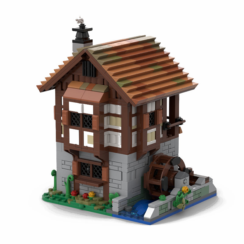 MOC-172960 Water Mill - Medieval Village