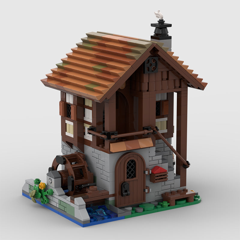MOC-172960 Water Mill - Medieval Village
