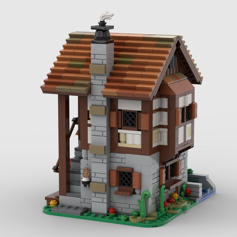 MOC-172960 Water Mill - Medieval Village