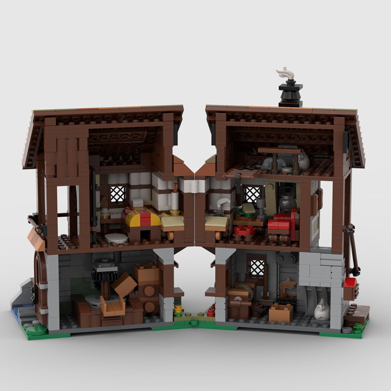 MOC-172960 Water Mill - Medieval Village