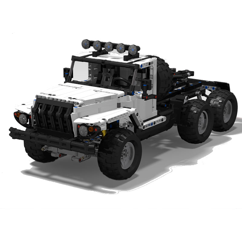 MOC-24308 6x6 White Truck - RC