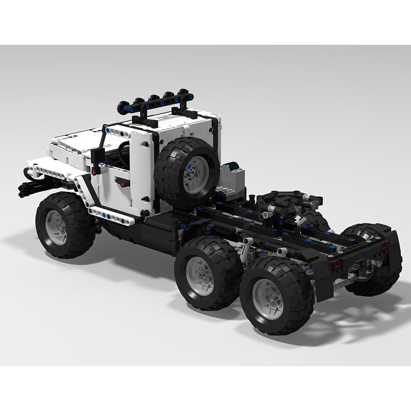 MOC-24308 6x6 White Truck - RC