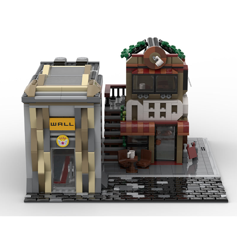 MOC-97691 "Need Coffee" and "Wall Club" Rockclimbing Gym