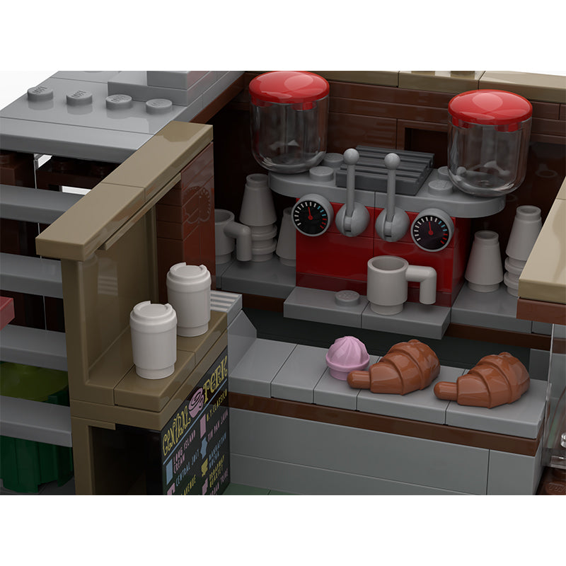 MOC-97691 "Need Coffee" and "Wall Club" Rockclimbing Gym