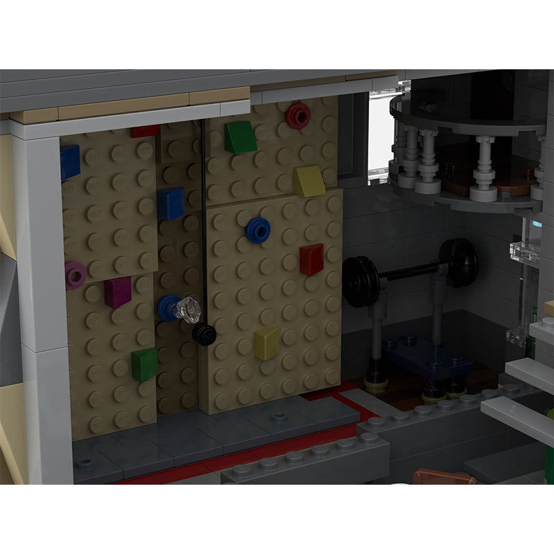 MOC-97691 "Need Coffee" and "Wall Club" Rockclimbing Gym