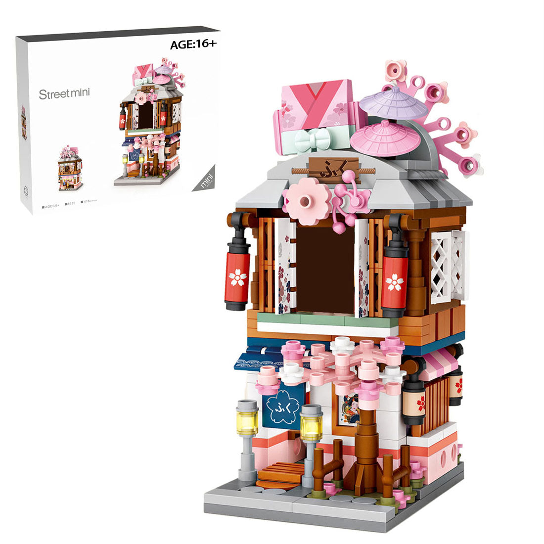 Japanese street kimono shop mini MOC