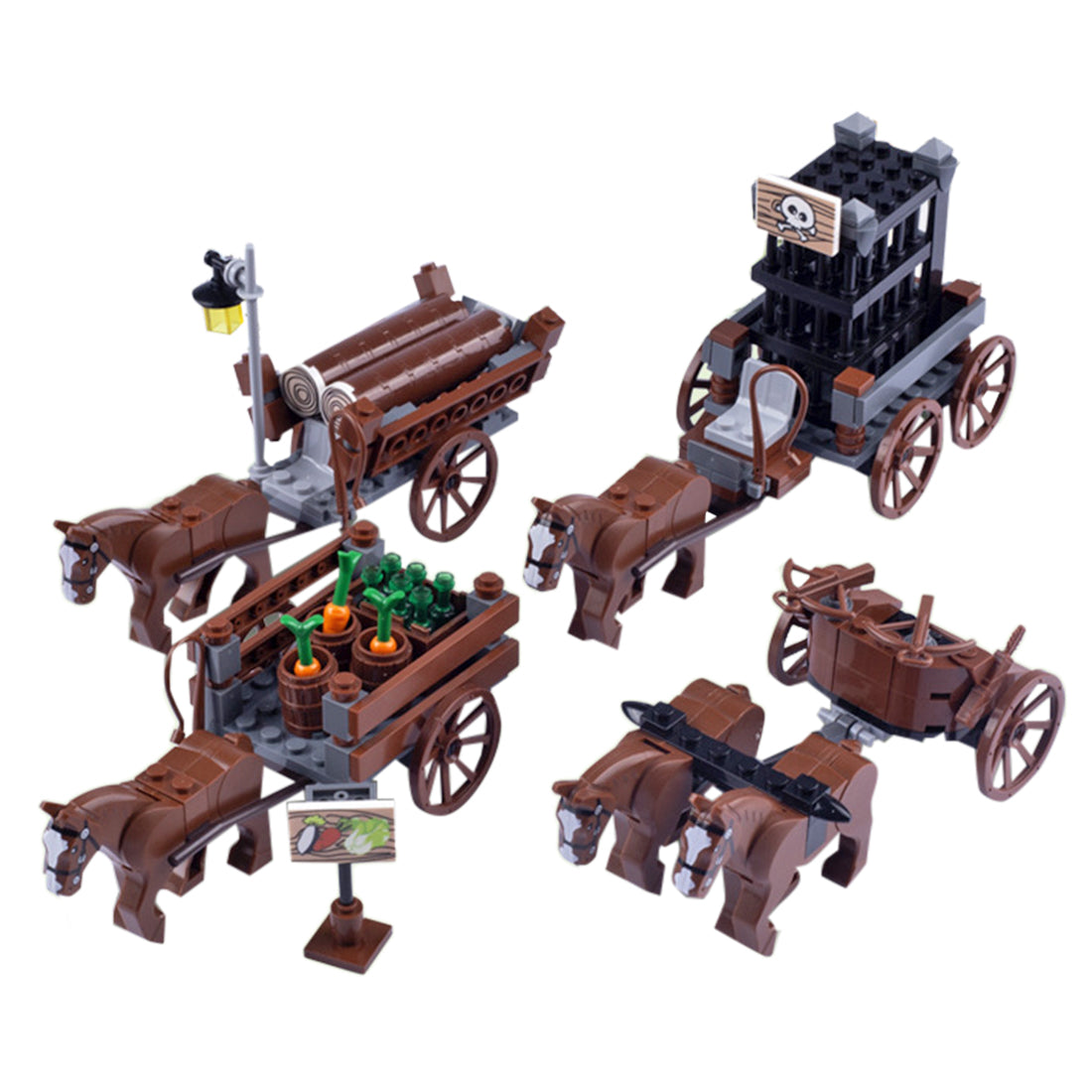 Medieval Characters Chariot MOC