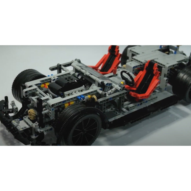 MOC-104560 1:8 Scale Supercar Chassis with Removable Engine