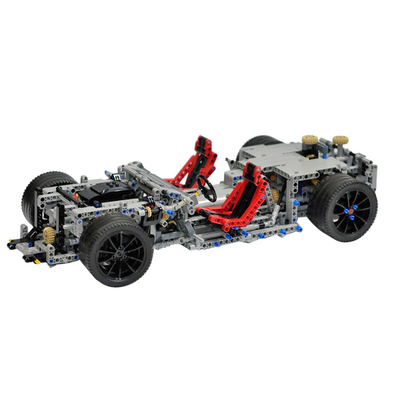 MOC-104560 1:8 Scale Supercar Chassis with Removable Engine