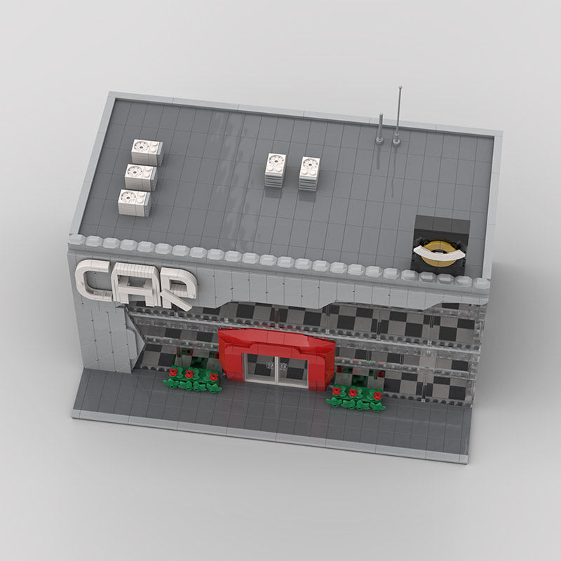 MOC-131241 Modular Car Show and 3 Speed Champions models