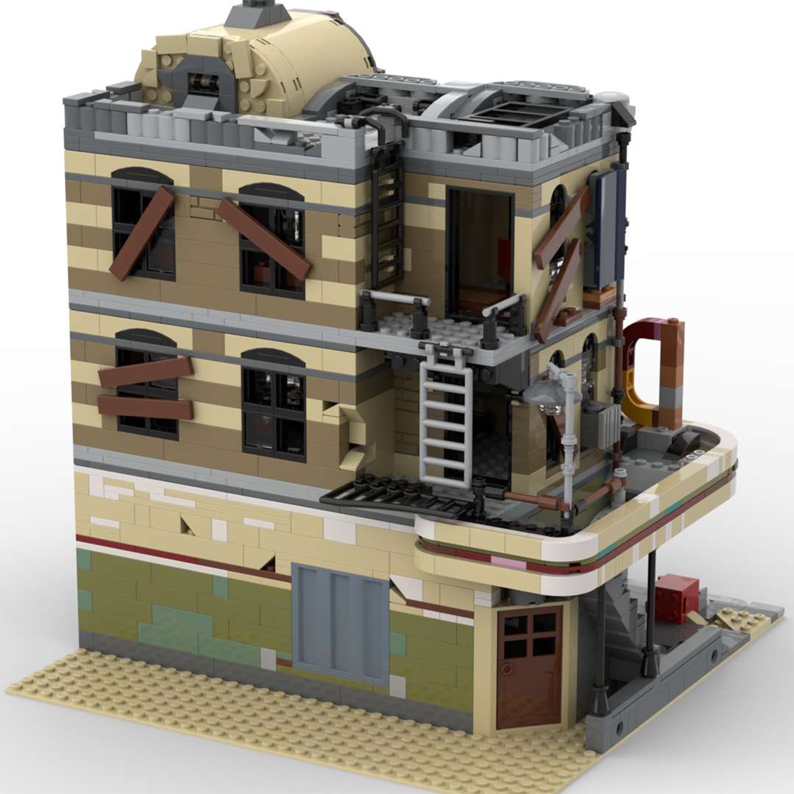 MOC-40173 Downtown Diner - Apocalypse Version