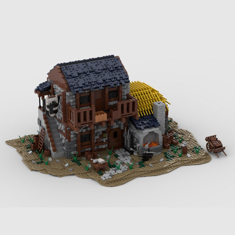 MOC-42378 Medieval Blacksmith House