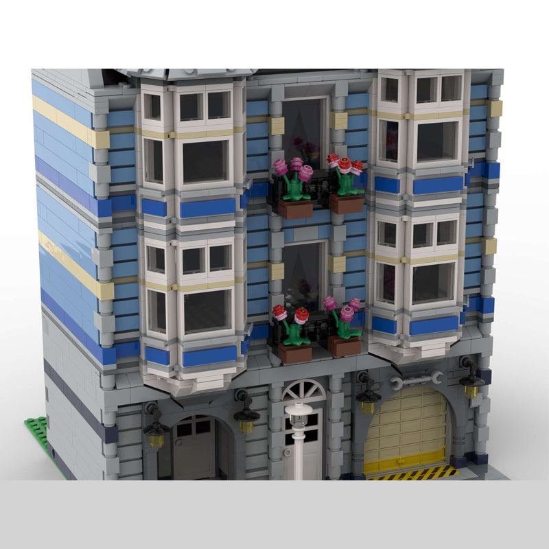 MOC-46476 Blue Brick Mansion
