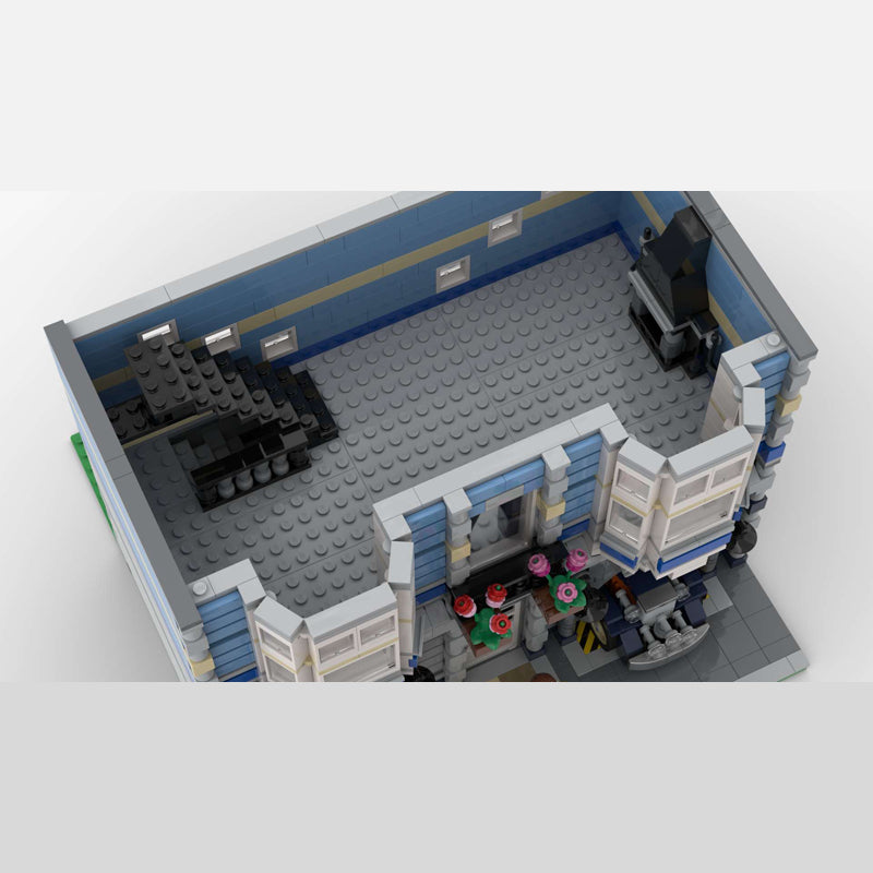 MOC-46476 Blue Brick Mansion