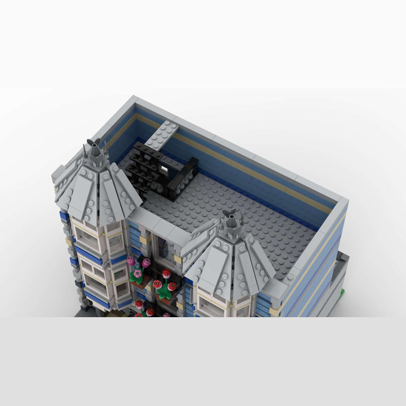 MOC-46476 Blue Brick Mansion