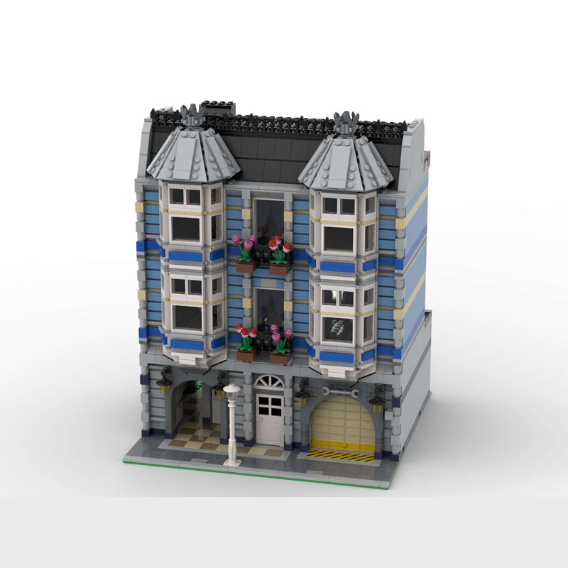 MOC-46476 Blue Brick Mansion