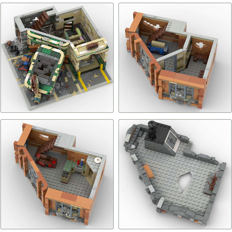 MOC-66422 Corner Garage - Apocalypse Version