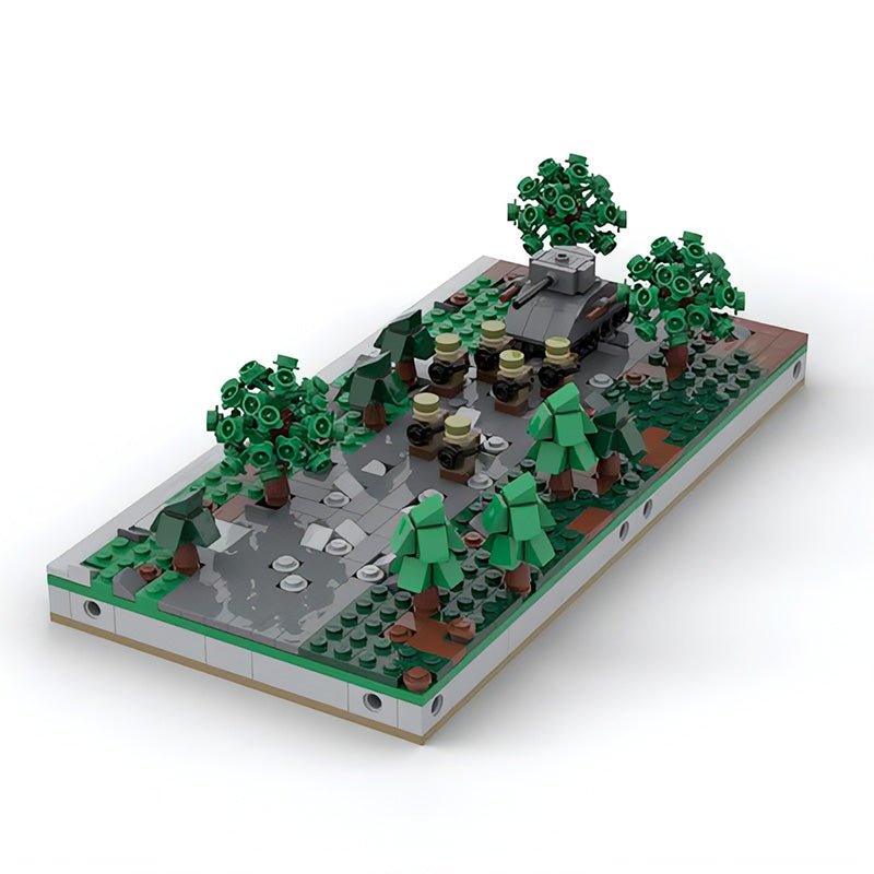 MOC-68564 World War Miniature Modular Diorama