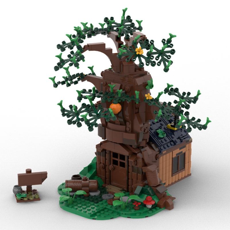 MOC-96612 Medieval blacksmith shop hamlet
