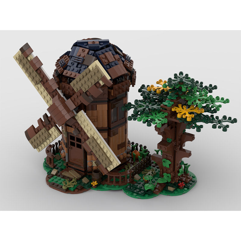 MOC-96612 Medieval blacksmith shop hamlet
