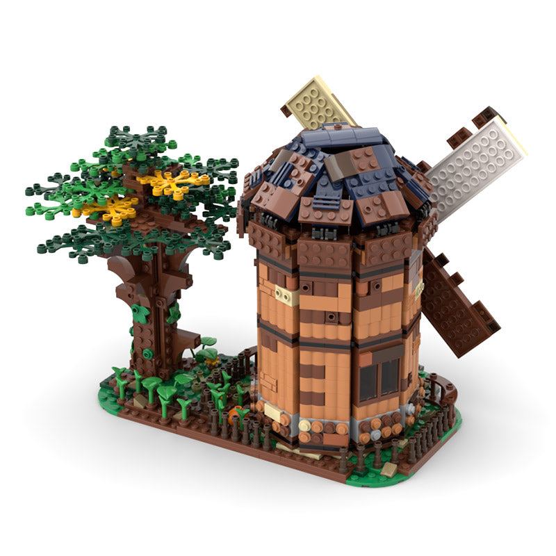 MOC-96612 Medieval blacksmith shop hamlet