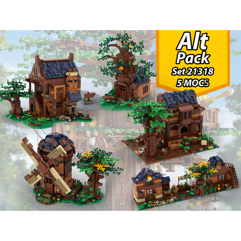 MOC-96612 Medieval blacksmith shop hamlet