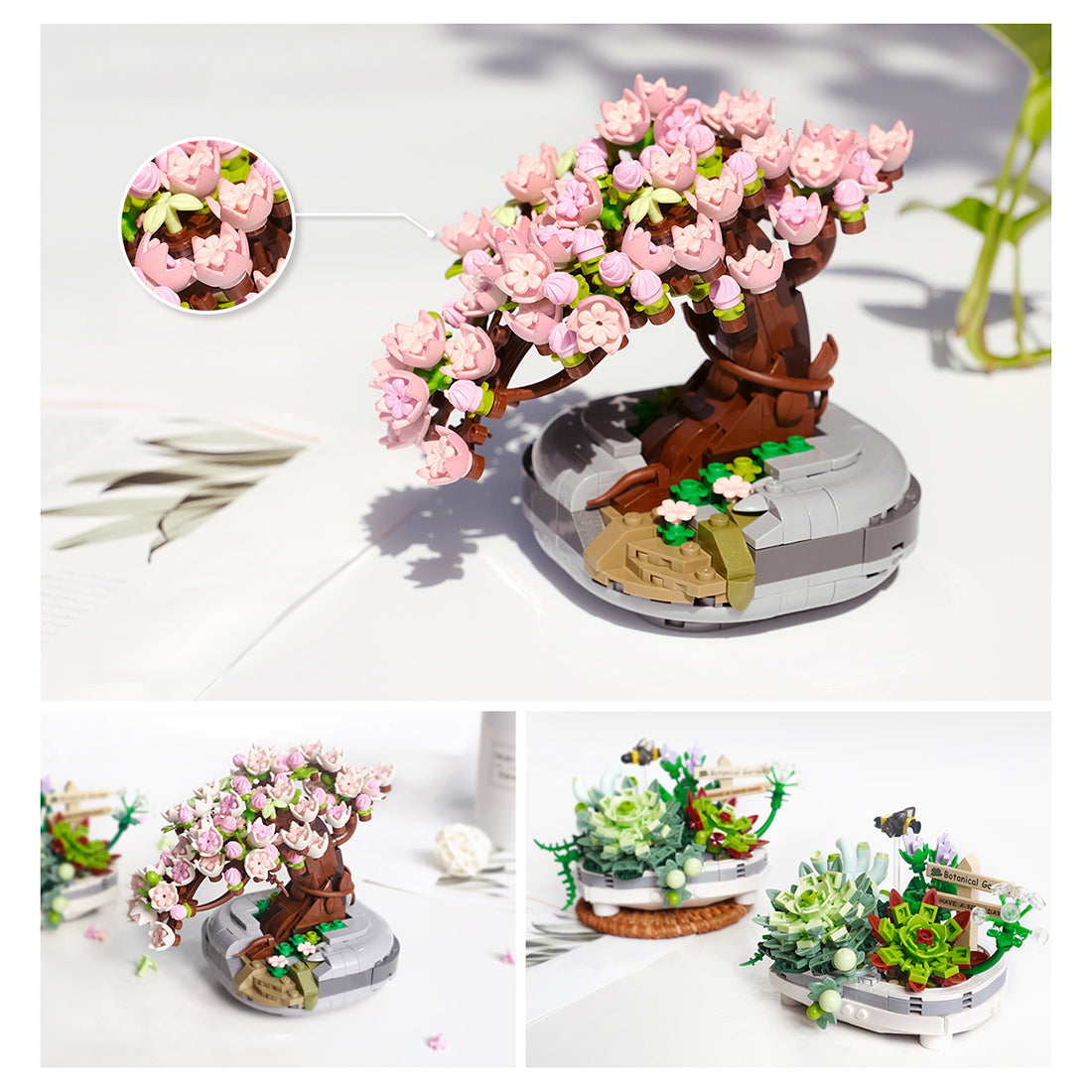 Sakura Tree Bonsai Model Kit Mini MOC