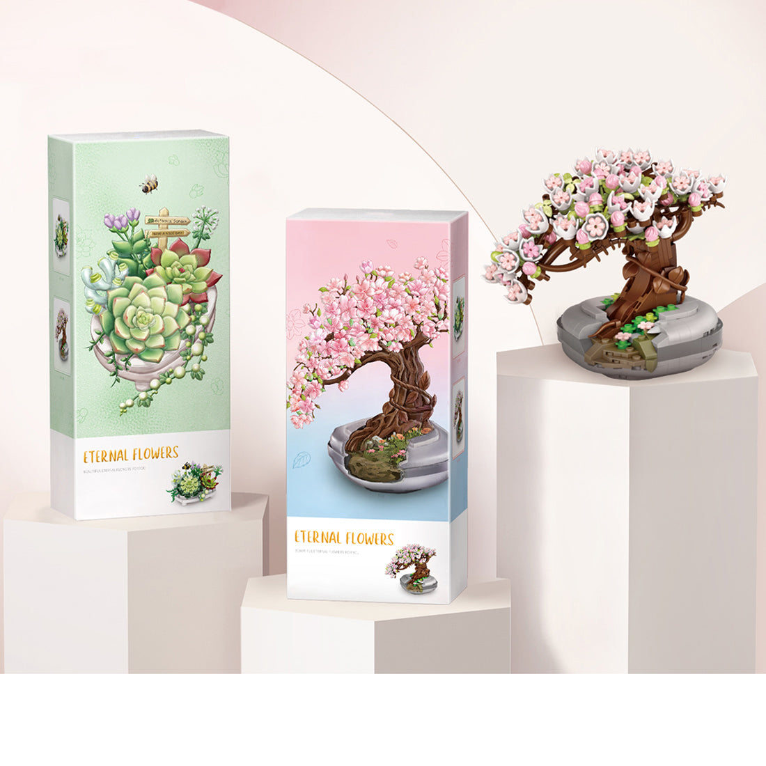Sakura Tree Bonsai Model Kit Mini MOC