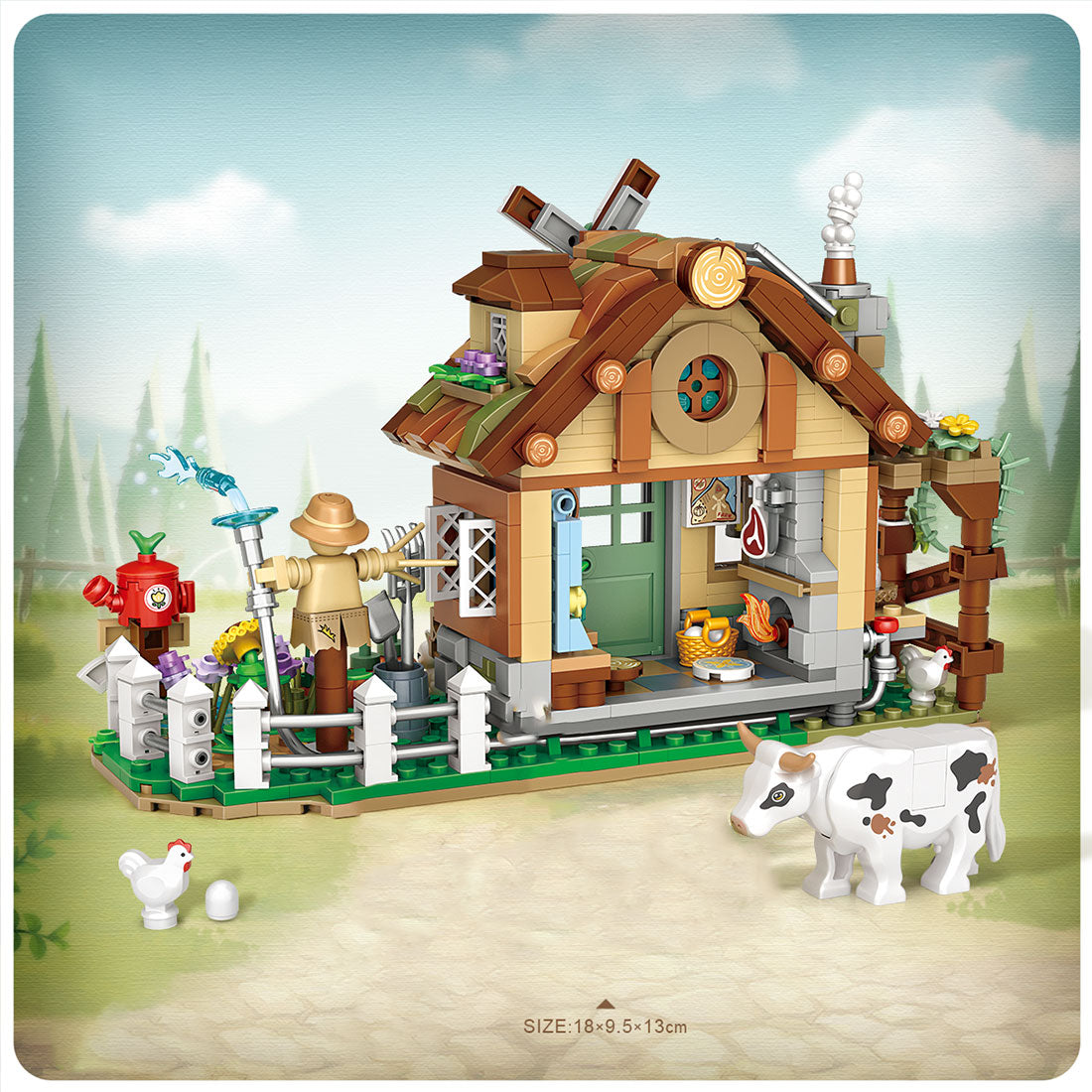 The Mini Farm Cabin MOC