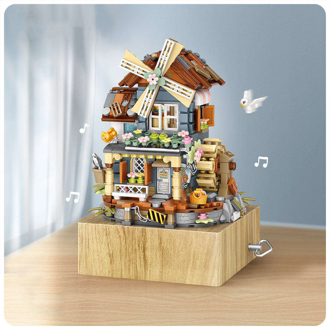 Windmill House Music Box MOC