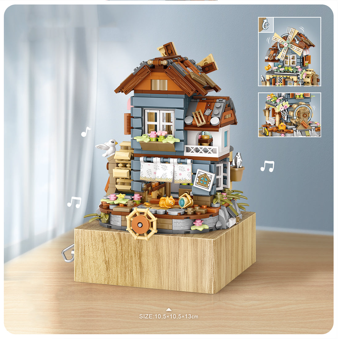 Windmill House Music Box MOC