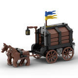 Laden Sie das Bild in den Galerie-Viewer, MOC-119636 Medieval Treasure Transport Wagon