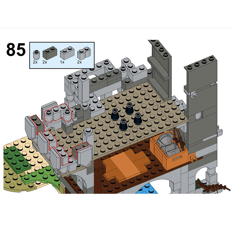 ZITIANYOUBUILD MOC-158449 Castle In The Forest 1141 pièces fit pour Set ZITIANYOUBUILD MOC-158449 Castle In The Forest 1141 pièces fit pour Set