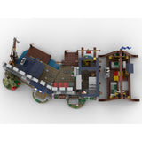 Laden Sie das Bild in den Galerie-Viewer, MOC-172507 31120 - Medieval Harbor (Black Falcons)