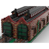 Load image into Gallery viewer, MOC-75755 Two-bay Train Power Station Engine Shed