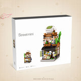 Load image into Gallery viewer, City mini Japanese street matcha shop MOC
