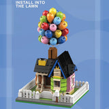 Laden Sie das Bild in den Galerie-Viewer, Creative Levitating Gravity Blocks Balloon Flying House MOC